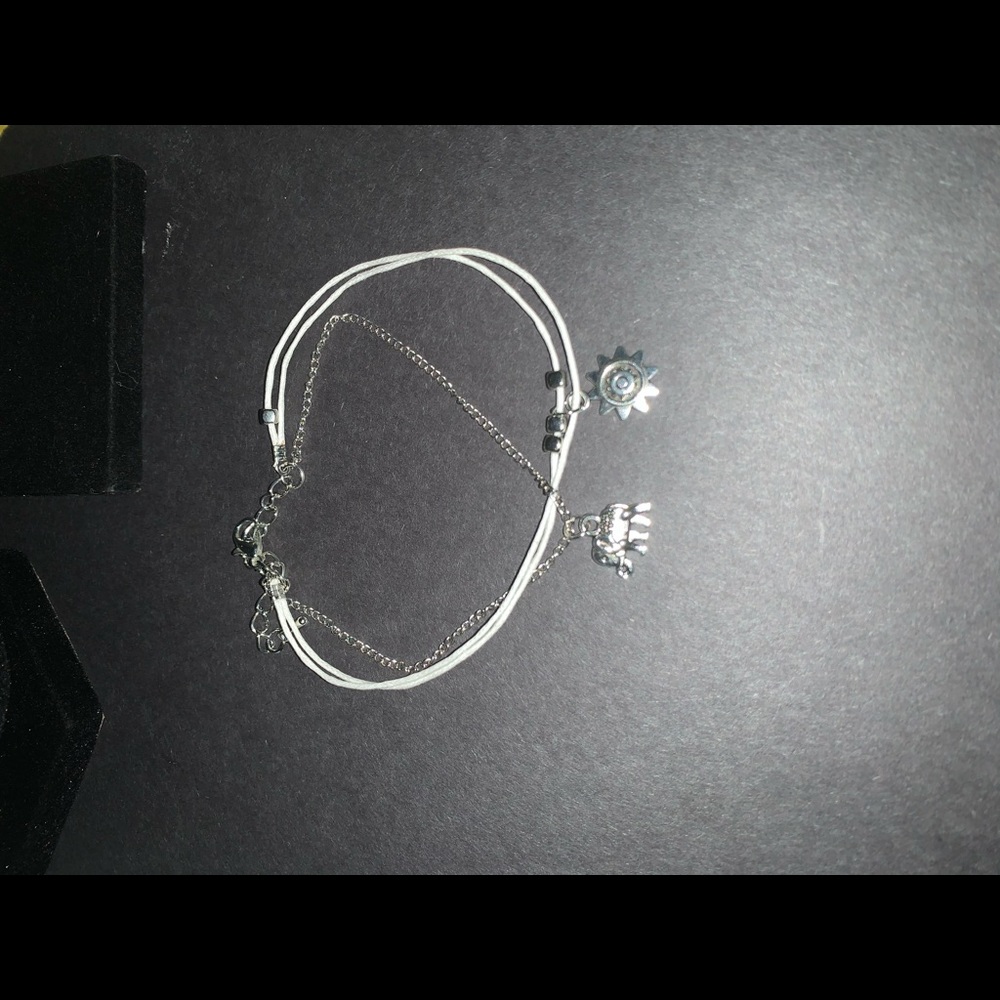 Elephant Sun Pendant Multi-layer beach Anklet - Picture 4 of 4